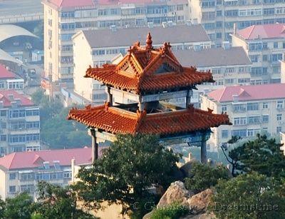 Shandong, Yantai, architecture, modern housing, pavilion