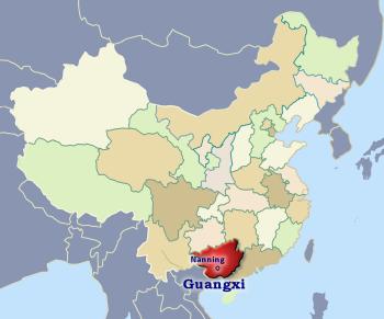 Position of Guangxi in China